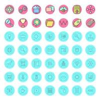 Icon Set Of Search Engine Optimization For Personal And Commercial Use... vector