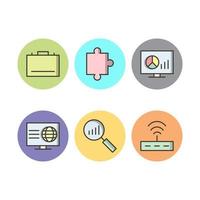 Icon Set Of Search Engine Optimization For Personal And Commercial Use... vector