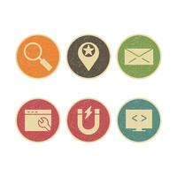 Icon Set Of Search Engine Optimization For Personal And Commercial Use... vector