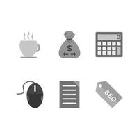 Icon Set Of Search Engine Optimization For Personal And Commercial Use... vector