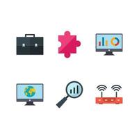 Icon Set Of Search Engine Optimization For Personal And Commercial Use... vector