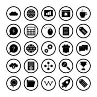 Icon Set Of Search Engine Optimization For Personal And Commercial Use... vector