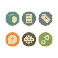 Icon Set Of Search Engine Optimization For Personal And Commercial Use... vector