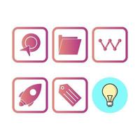 Icon Set Of Search Engine Optimization For Personal And Commercial Use... vector