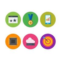 Icon Set Of Search Engine Optimization For Personal And Commercial Use... vector