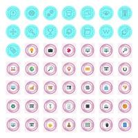 Icon Set Of Search Engine Optimization For Personal And Commercial Use... vector