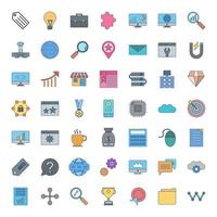 Icon Set Of Search Engine Optimization For Personal And Commercial Use... vector