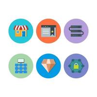 Icon Set Of Search Engine Optimization For Personal And Commercial Use... vector