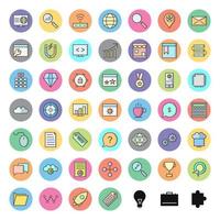 Icon Set Of Search Engine Optimization For Personal And Commercial Use... vector