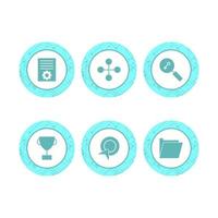 Icon Set Of Search Engine Optimization For Personal And Commercial Use... vector