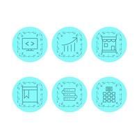 Icon Set Of Search Engine Optimization For Personal And Commercial Use... vector
