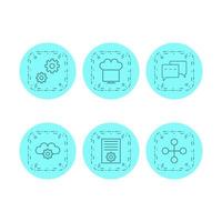 Icon Set Of Search Engine Optimization For Personal And Commercial Use... vector