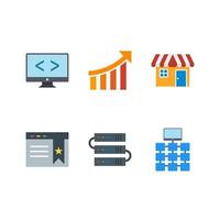 Icon Set Of Search Engine Optimization For Personal And Commercial Use... vector