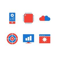 Icon Set Of Search Engine Optimization For Personal And Commercial Use... vector