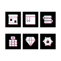 Icon Set Of Search Engine Optimization For Personal And Commercial Use... vector