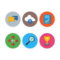 Icon Set Of Search Engine Optimization For Personal And Commercial Use... vector
