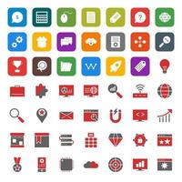 Icon Set Of Search Engine Optimization For Personal And Commercial Use... vector