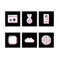 Icon Set Of Search Engine Optimization For Personal And Commercial Use... vector