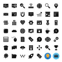 Icon Set Of Search Engine Optimization For Personal And Commercial Use... vector