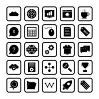 Icon Set Of Search Engine Optimization For Personal And Commercial Use... vector