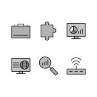 Icon Set Of Search Engine Optimization For Personal And Commercial Use... vector