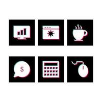 Icon Set Of Search Engine Optimization For Personal And Commercial Use... vector