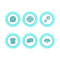 Icon Set Of Search Engine Optimization For Personal And Commercial Use... vector