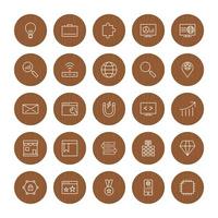 Icon Set Of Search Engine Optimization For Personal And Commercial Use... vector