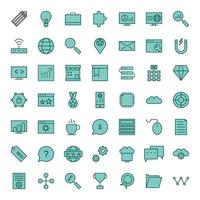 Icon Set Of Search Engine Optimization For Personal And Commercial Use... vector