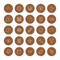 Icon Set Of Search Engine Optimization For Personal And Commercial Use... vector
