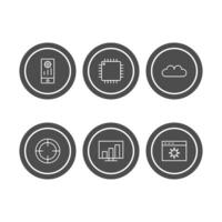 Icon Set Of Search Engine Optimization For Personal And Commercial Use... vector