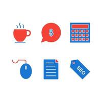 Icon Set Of Search Engine Optimization For Personal And Commercial Use... vector