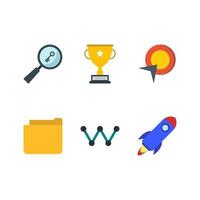 Icon Set Of Search Engine Optimization For Personal And Commercial Use... vector