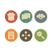 Icon Set Of Search Engine Optimization For Personal And Commercial Use... vector