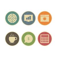 Icon Set Of Search Engine Optimization For Personal And Commercial Use... vector