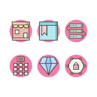 Icon Set Of Search Engine Optimization For Personal And Commercial Use... vector