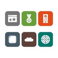 Icon Set Of Search Engine Optimization For Personal And Commercial Use... vector