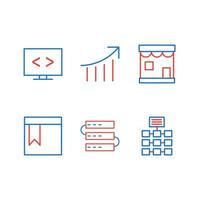 Icon Set Of Search Engine Optimization For Personal And Commercial Use... vector