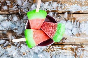 Watermelon ice cream bars photo