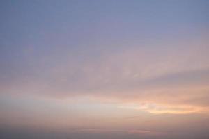 The sky and clouds at sunset photo