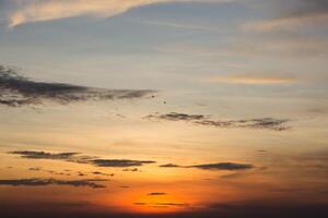 The sky at sunset photo