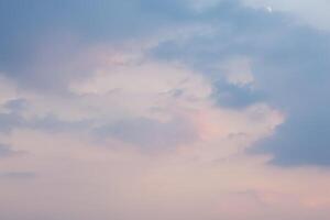 The sky and clouds at sunset photo