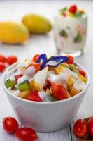 Fresh fruit and yogurt photo