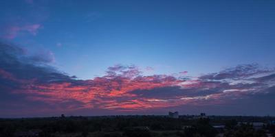 The sky at sunset photo