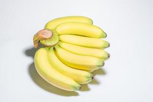 Bananas on white background photo