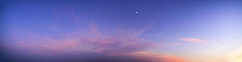 Sky and clouds at sunset photo