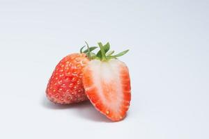 Strawberries on white background photo