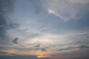 The sky at sunset photo