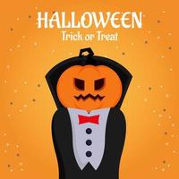 Flat design halloween background vector