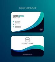 Business card template modern design vector